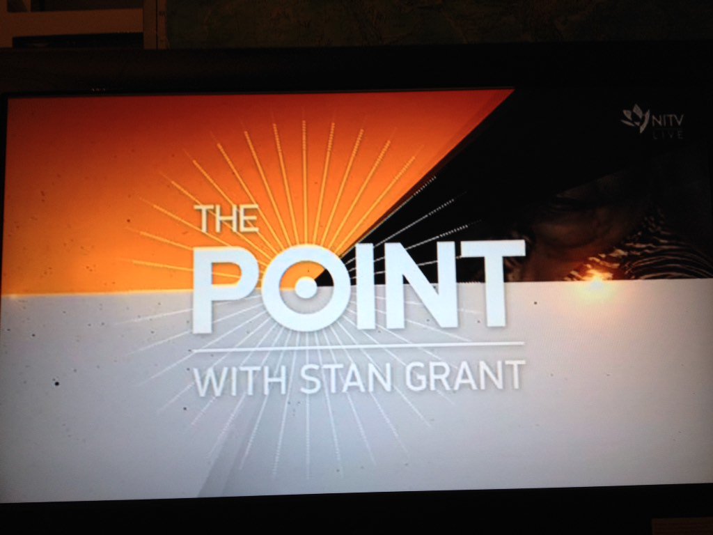 TheMiacat's tweet photo. Watching #ThePointNITV on @NITV | @SOSBLAKAUST @WgarNews #treatyfirst #Canberra https://t.co/3m1AsVuclC