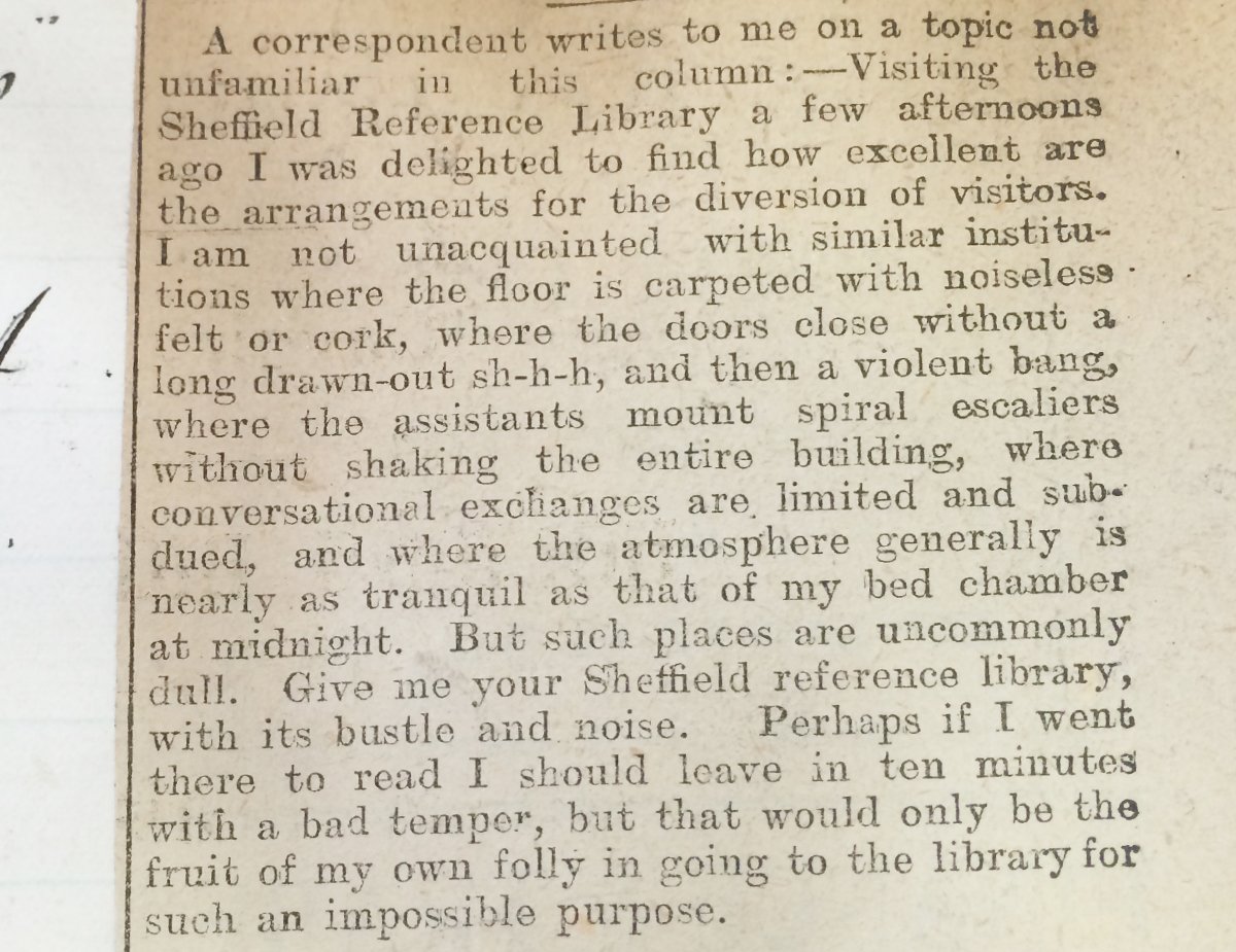library_stories's tweet photo. "Give me your Sheffield reference library, with its bustle &amp; noise" – 1900, @SheffLibraries https://t.co/hYpdBEquXp https://t.co/w9h6YIFirs