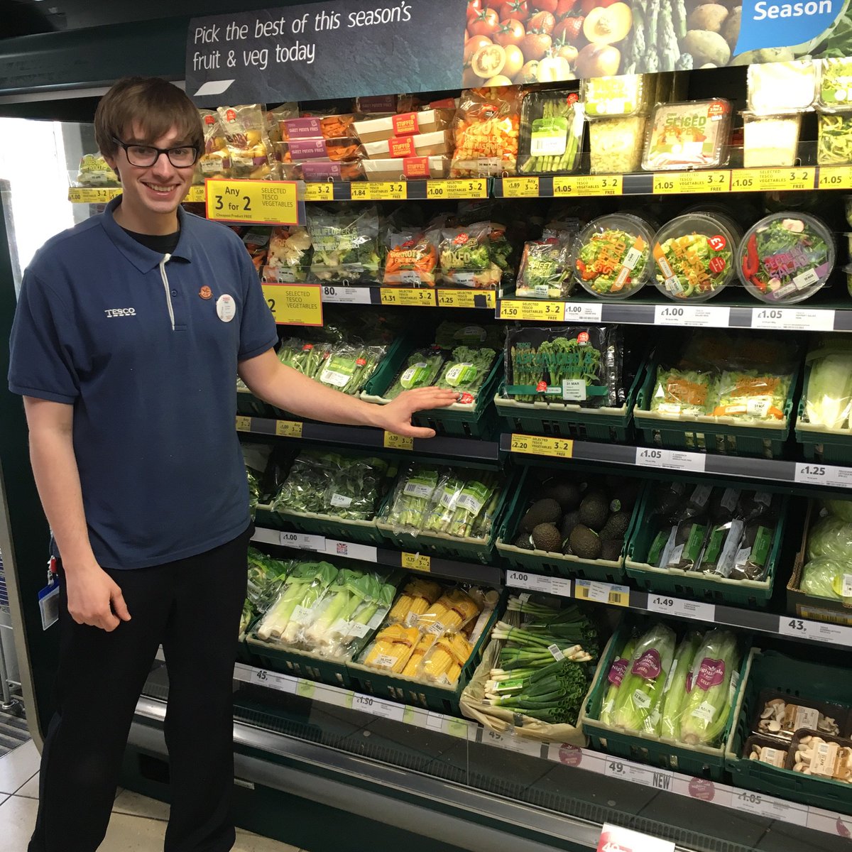 How's that for a great filled up veg section #fresh