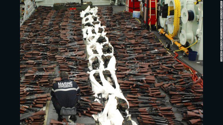 PEACEFUL REGIME OF Iran! "<a href="/cnnbrk/">CNN Breaking News</a>: Large weapons cache seized by France may came from Iran. cnn.it/1WXtDxV "