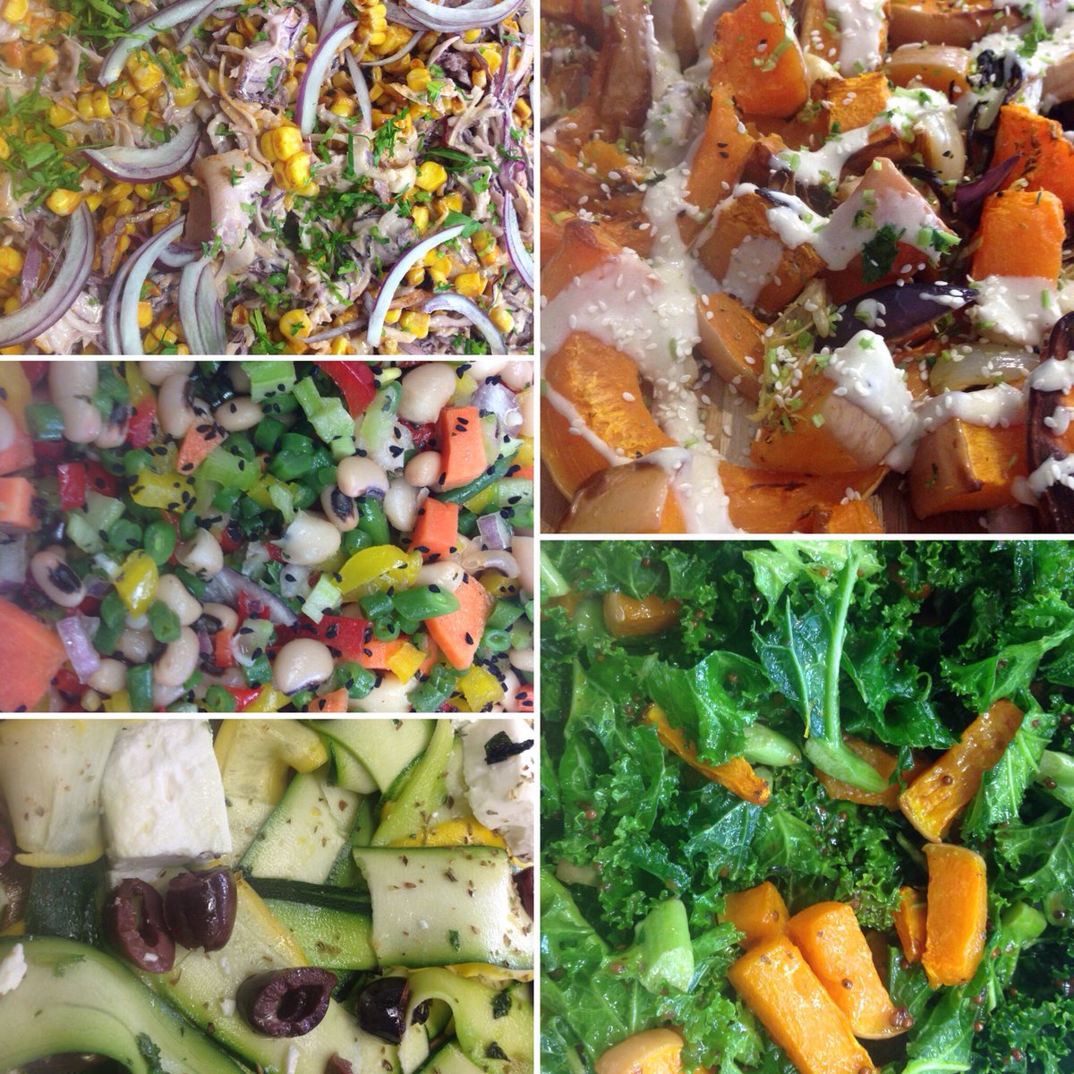 Our delicious salad selection for today!