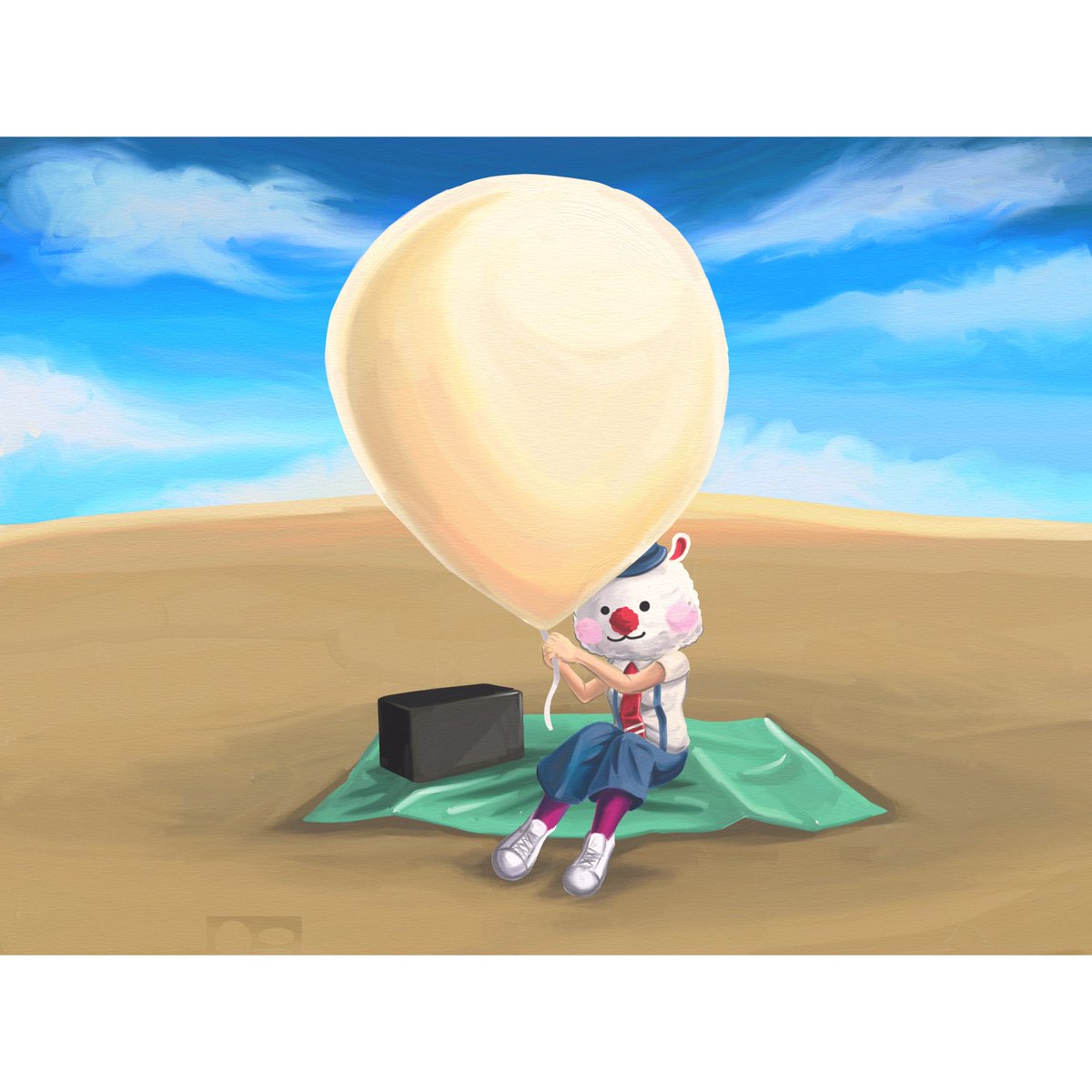 SingSingRabbit's tweet image. 這地球是怎樣了？為什麼每天都看到那麼多sad news? 送上一幅藍天白雲，充滿希望的一幅畫作，少少分享，但願大家看到心情好點。
#singsingrabbit #singsing_rabbit #warm #sharing