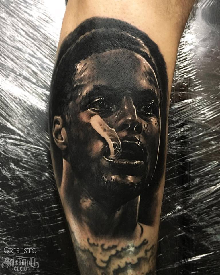 Realistic Portrait Tattoo by Stevie Monie: TattooNOW