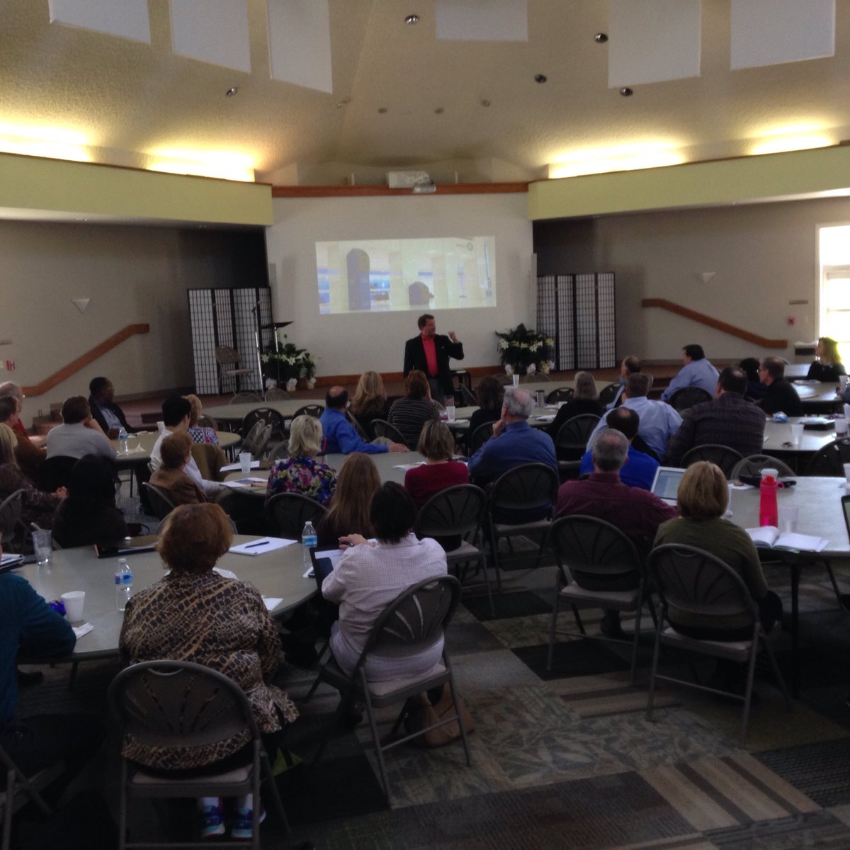 Standing room only for <a href="/mikejones_core/">mike jones</a> author of A Resource Guide for Career Development. #RVA has gr8 #volunteers