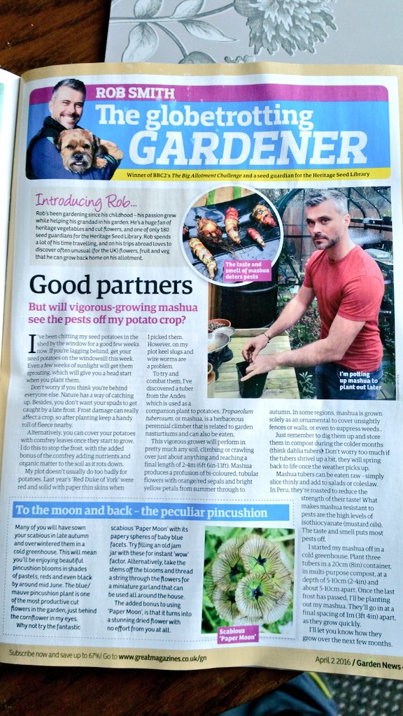 Look who is in this weeks garden news magazine its <a href="/winstonsplot/">Winston</a> ....oh &amp; <a href="/RobsAllotment/">Rob Smith</a>  too ! Haha