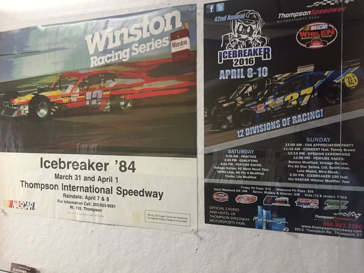 jvanada's tweet photo. Cool piece of history hanging next to #Icebreaker2016 poster at @ThompsonSpdwy. https://t.co/SNQlnwJl1a