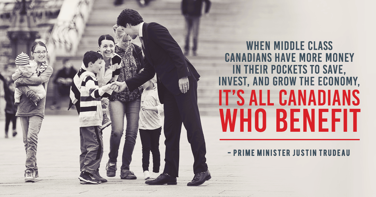 JustinTrudeau's tweet image. Families receiving the Canada Child Benefit introduced in #Budget2016 will get an average $2,300 more per year.