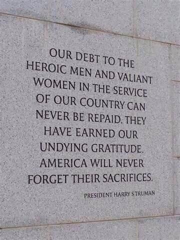 We may never be able to repay our servicemen and women, but we can make sure to thank them every day