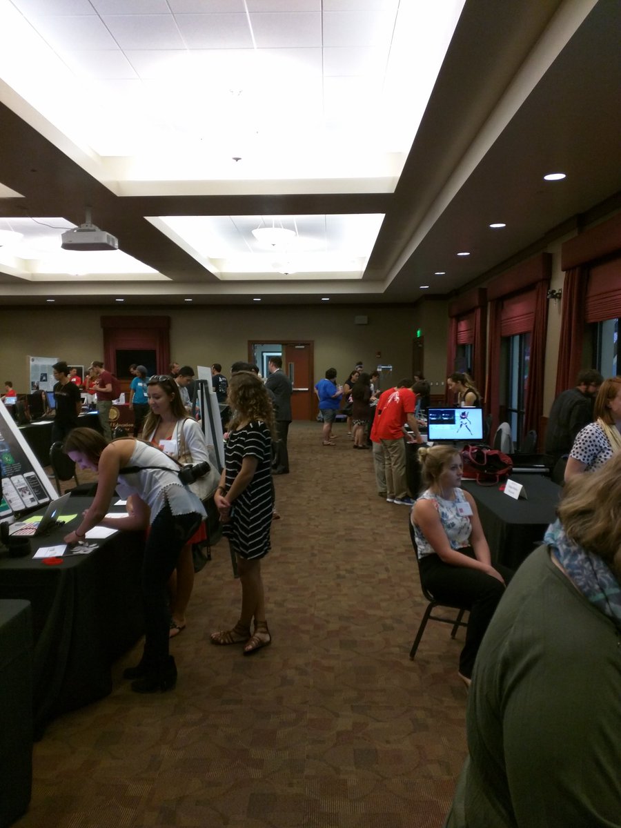 ageomiller's tweet image. #fsudigitech @FSUDIGITECH getting set up, exhibition hall opens soon!