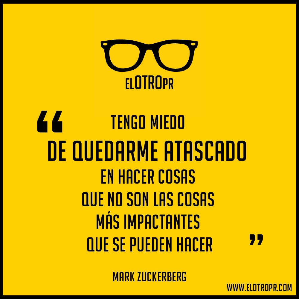 elotropr's tweet photo. #ElOtroPR |También es de ansioso. Potencia esa necesidad de idear más cosas, haciéndolas! #SuperDay https://t.co/APQ42ZCCH7