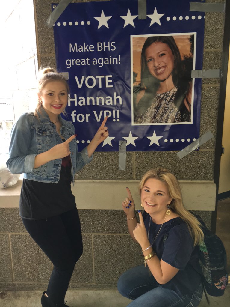 BrooklynStuart's tweet photo. Hannah's campaigning hard, imagine what she could do as VP 😉 @hannahharris17 https://t.co/UfSvDmq3Rf