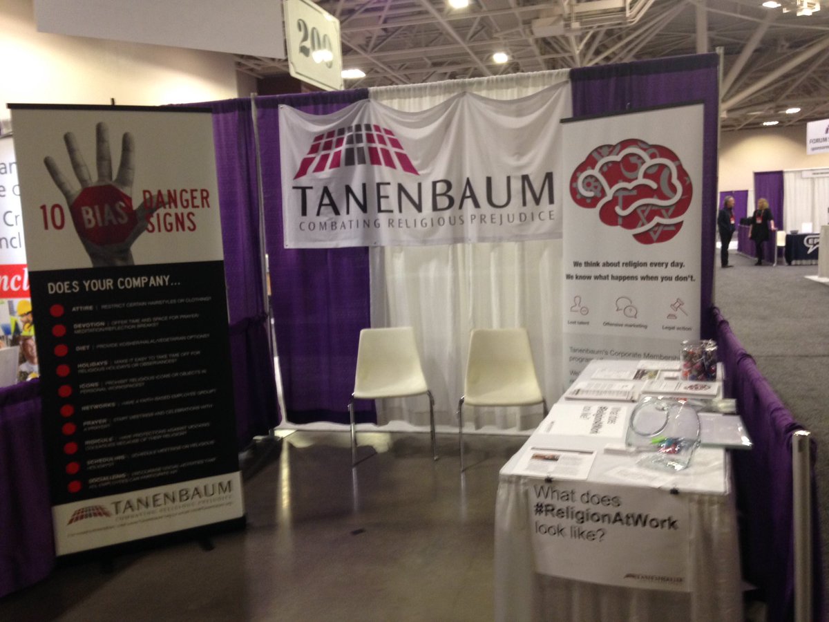 TanenbaumCenter's tweet photo. Stop by our booth at the Forum Marketplace! #workplaceforum2016 #ReligionAtWork https://t.co/9XvRQgktFu