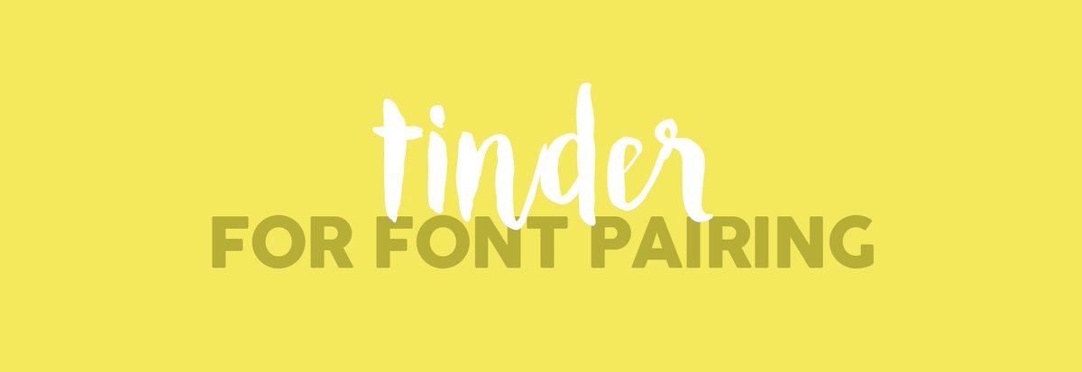NailedItUpdates's tweet photo. Check out our latest blog and give the "Tinder for Font Paring" a try! https://t.co/DSePbXZR9N https://t.co/y4dM5FXWLB