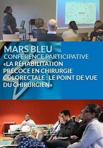#MARSBLEU Retour sur la conférence Dr Renaud @InstitutdecancérologieJeanGodinot #cancer #colorectal