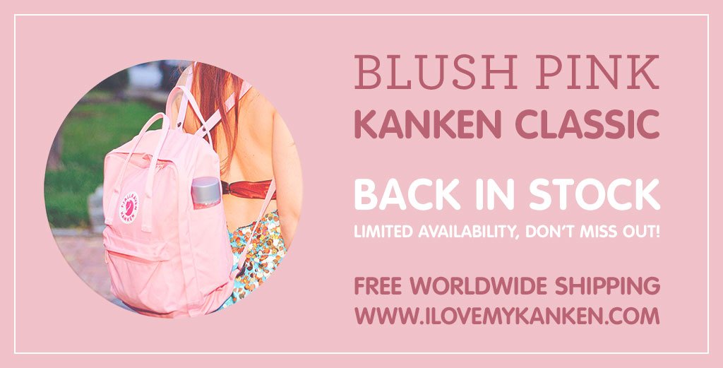 blush pink kanken