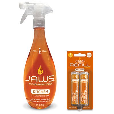 moneypit's tweet image. Get clean w/ JAWS, Just Add Water System - delivers concentrated cleaning solutions  w refillable bottles #SpringDIY