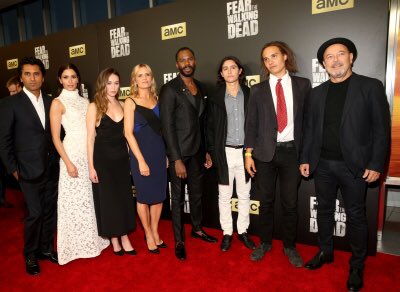 FearTWDUpdates's tweet image. The beautiful cast on the red carpet last night! #FearTWD