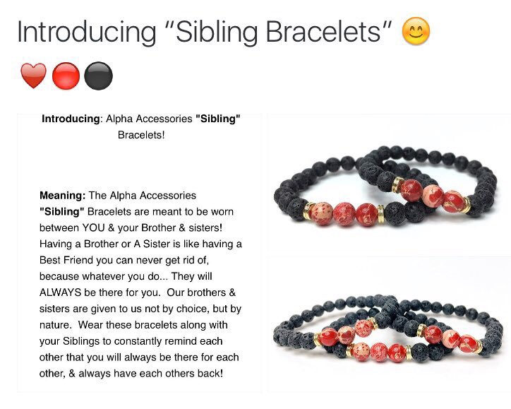 Our Bracelets are a perfect Gift to show someone how much they mean to you!...