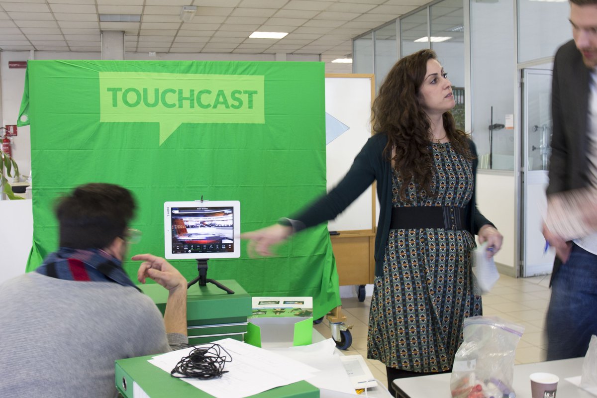 CBorsini's tweet photo. Experimenting new tools & technologies @ITCILO.Touchcast, a #mobileapp for being #creative in visuals.#Game4DevMOOC https://t.co/c99dRdNVUY