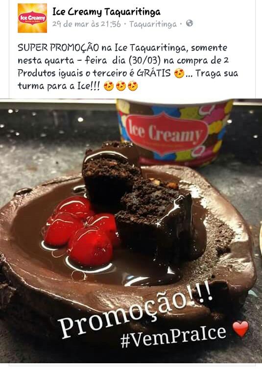 MoniseCamposs's tweet photo. Vem pra ICE CREAMY EM TAQUARITINGA (SP) O MELHOR SORVETE https://t.co/r2Tx1xhyPN