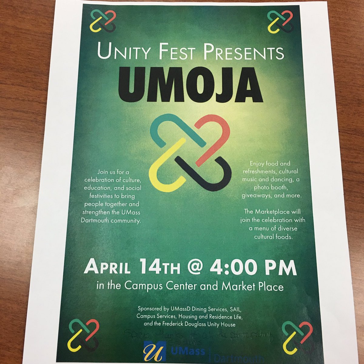Come out April 14th at 4PM ! #UMassD <a href="/UMassD/">UMass Dartmouth</a> <a href="/DiversityUMASSD/">Diversity At UMassD</a> <a href="/UMASSDCCAC/">UMassDCampusCenter</a>
