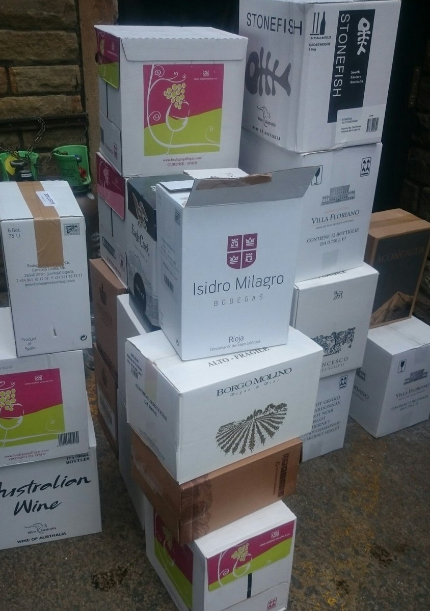 TheSparrowTweet's tweet photo. #Wine stock replenished after a very #busyeaster Thanks to all our customers @VisitLancashire @WineSpectator #87RT https://t.co/Dz1NWt6eme