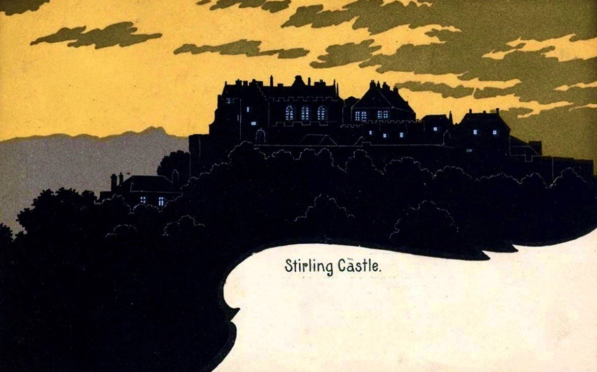 DSM888's tweet photo. fabulous screen print postcard of @stirlingcastle @welovehistory https://t.co/hTRhfZS9E2