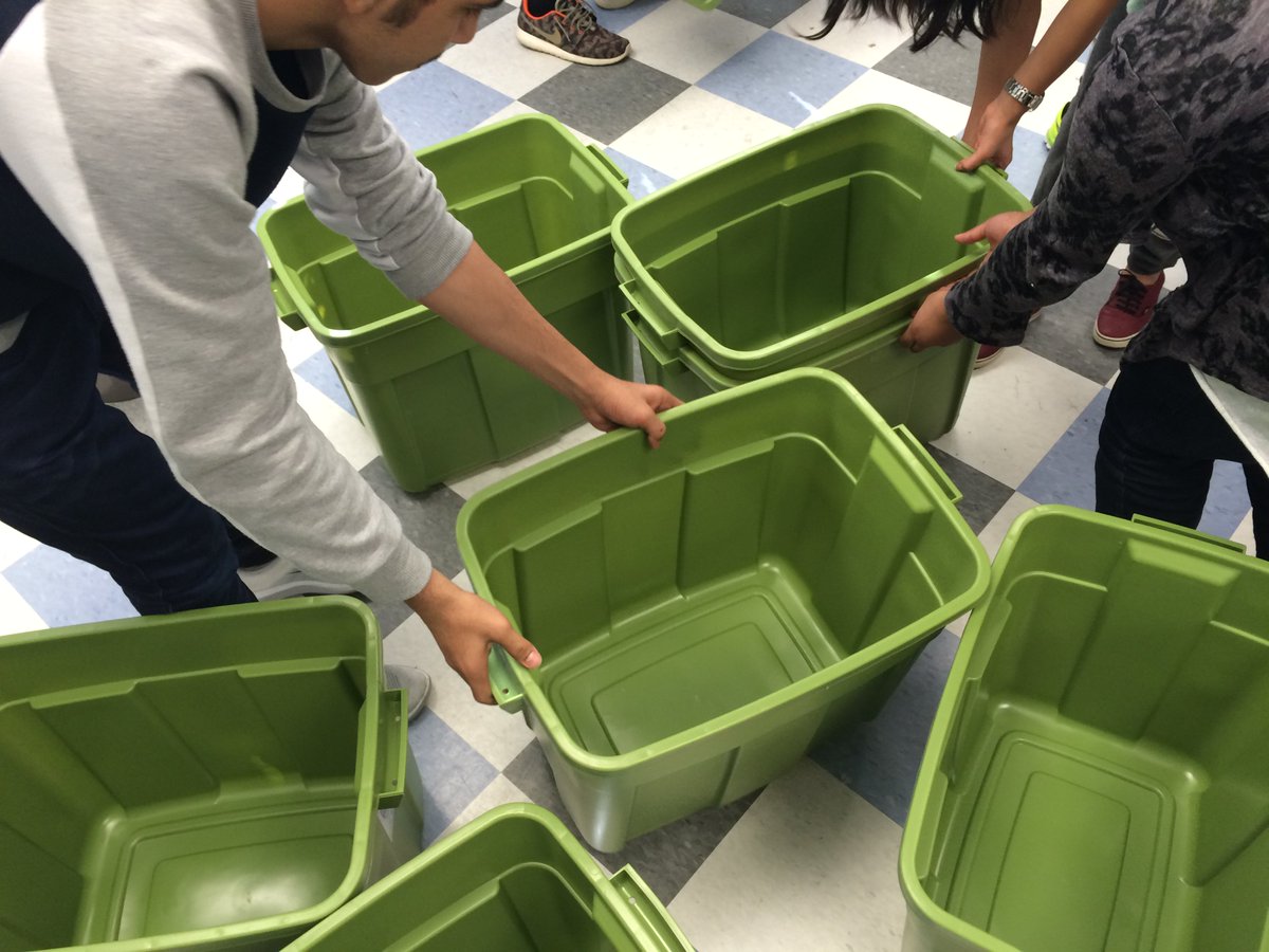 FCPSServLearn's tweet photo. #JEBstuartHS students made animal shelters for Fx Humane Society. TY #homedepot for donations #math #servicelearning https://t.co/iokExX7m14