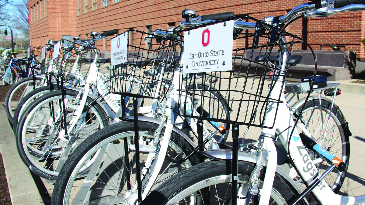 OhioState_TTM's tweet photo. Need to get across campus? Grab a set of wheels from one of our 15 bike sharing stations: https://t.co/zAJYxQ4SYC https://t.co/BxpZeIuamj