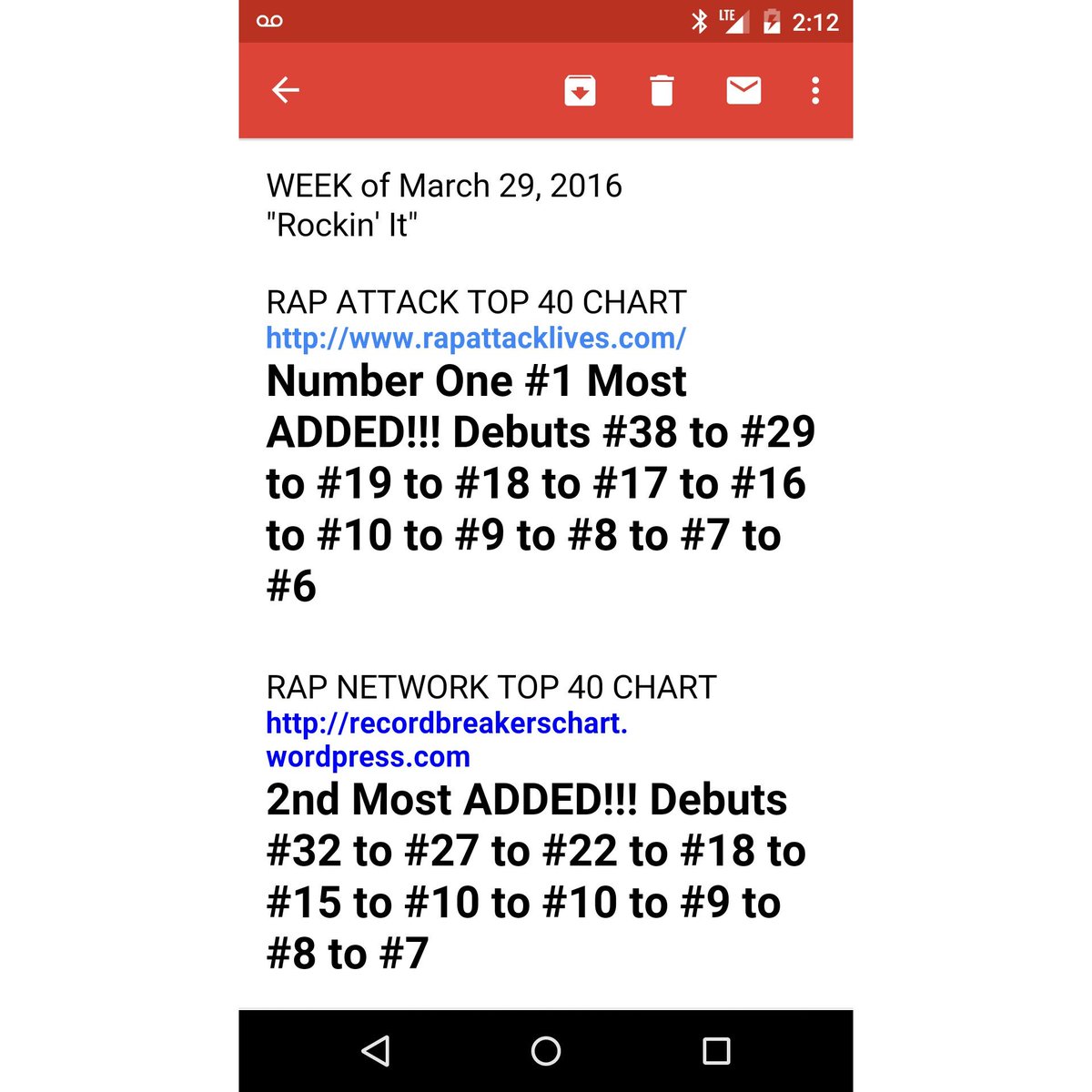 GORILLASTATUS1's tweet photo. Still up n the charts thus week @adam_brant @GINJAHMUSIC @BennyUnk @ZanderBrant @RichardsonNigel @mmjbillboard @E40 https://t.co/fd4Cc3KFYK