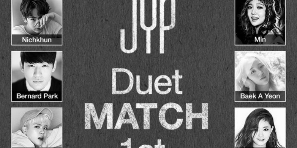 allkpop's tweet photo. JYP Entertainment drops teaser poster for first duet with artists
https://t.co/9Vu5wwoeYc https://t.co/uKYEmYcdCn