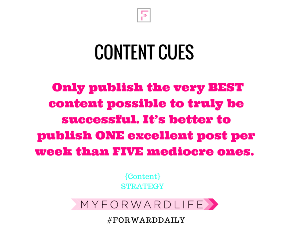 myforwardlife's tweet photo. Quality over quantity every time! #content #strategy #forwarddaily https://t.co/pkKpjjwVEm