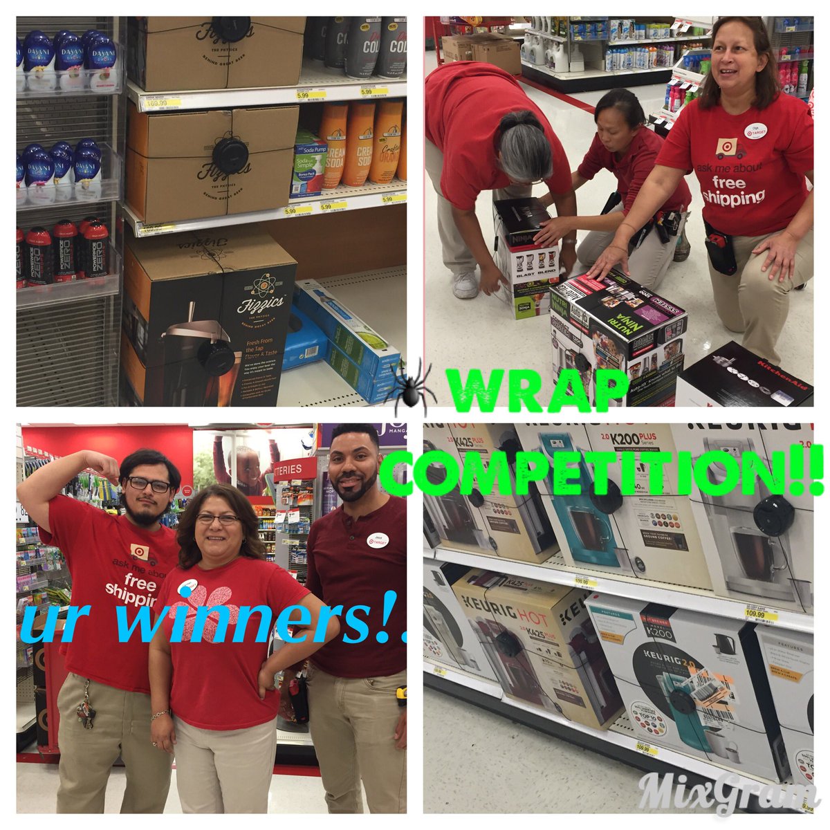 Thanks 1204 for the awsome idea! We had a great spider wrap competition! Had fun and educated the team.