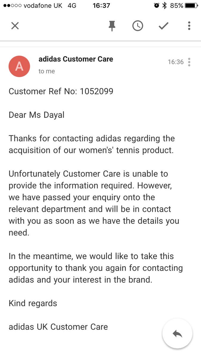 adidas email address uk