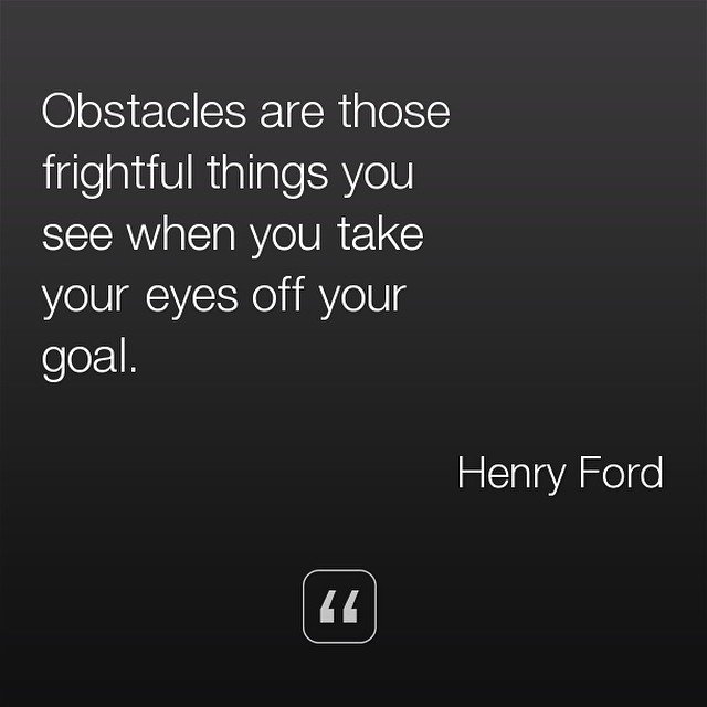 ChannelCloud's tweet photo. "#Obstacles are those frightful things you see when you take your eyes off your #goal." #QuoteOfTheDay #Wednesdays https://t.co/LvBh9B9k31