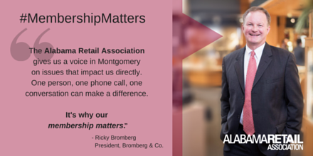 AlabamaRetail's tweet photo. Legislative advocacy – one of the reasons #MembershipMatters. Join us today! https://t.co/sIeciWAuYV #AlabamaRetail https://t.co/MtrquEtzM6