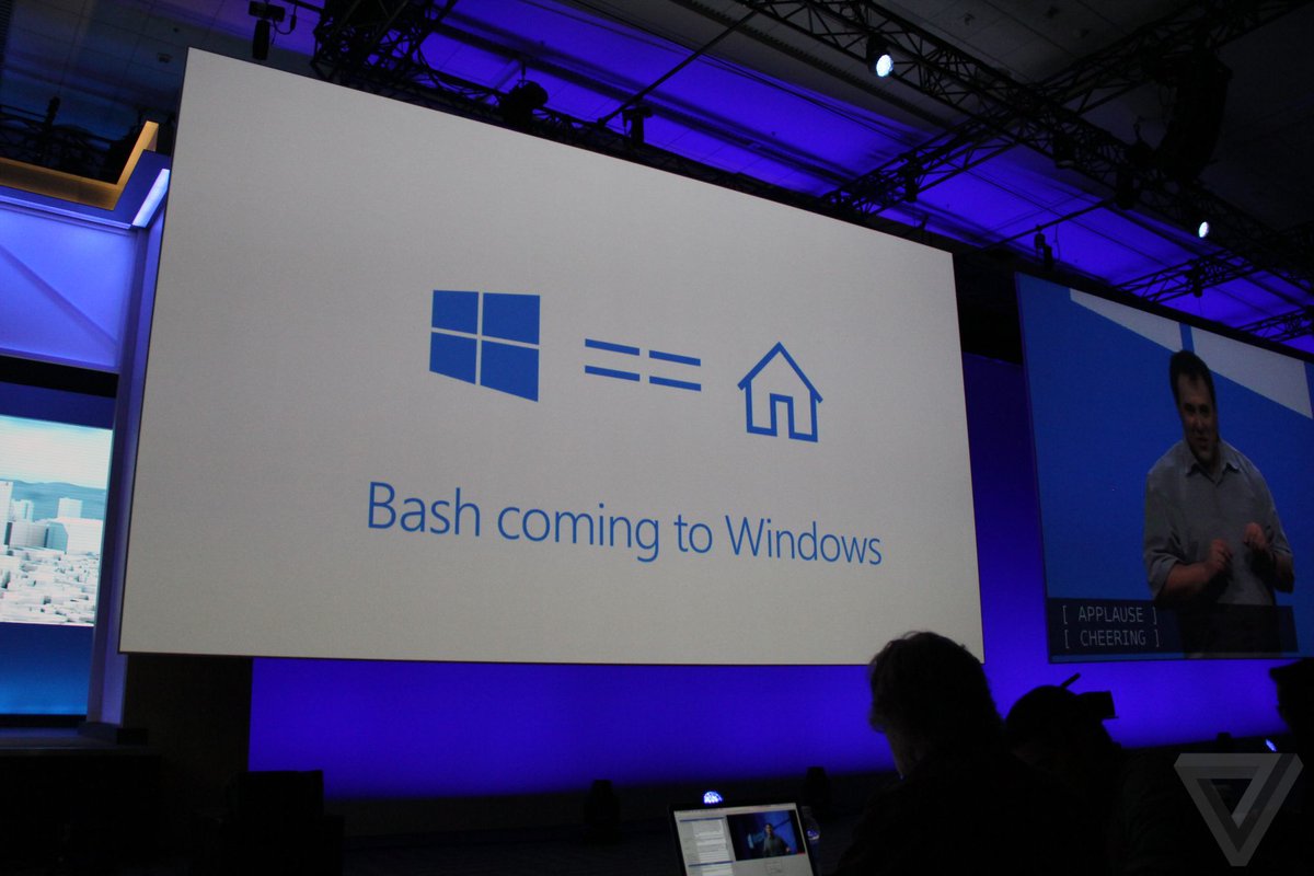 aviromanoff's tweet image. Microsoft just announced Ubuntu and Bash... FOR DESKTOP WINDOWS. #YearOfTheLinuxDesktop?