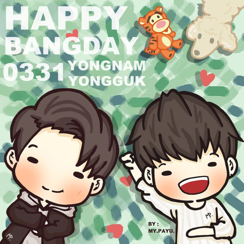 my_payu's tweet photo. 🎉🎂 HAPPY BIRTHDAY "BANGTwin 😃😄💕 #HappyBangsterDay #HappyBangTwinDay https://t.co/EP6c50lolX