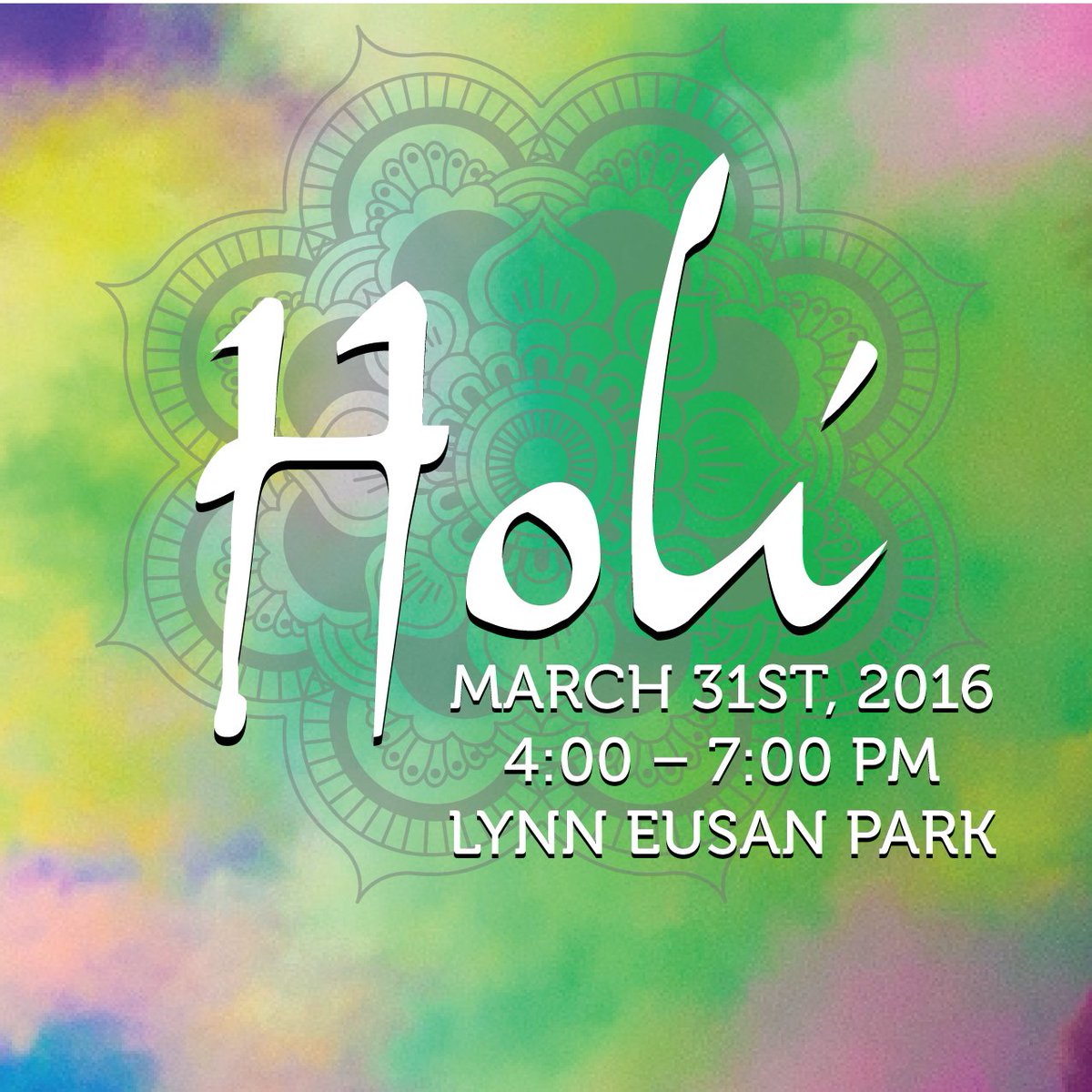 UHCEO's tweet photo. Holi is tomorrow who can't wait to take a part this year. Lynn Eusan Park at 4pm. Rain or shine the event will go on https://t.co/yUVgmH9boA