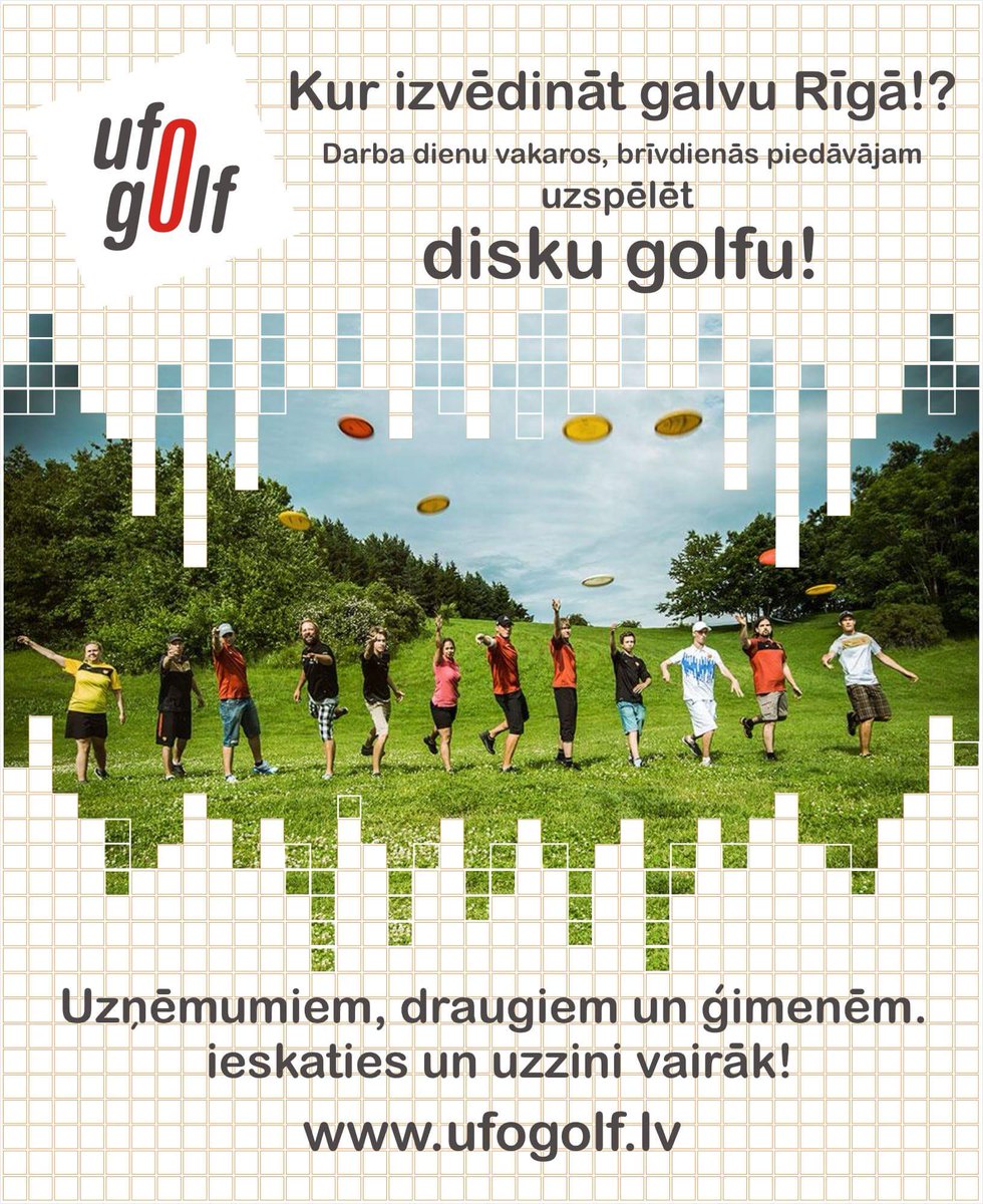 UFOGOLF's tweet photo. Kur izvēdināt galvu Rīgā!? Darba dienu vakaros un brīvdienās - disku golfs Mežaparkā #atpūta #Rīga #diskugolfs https://t.co/d1lpBegGWR