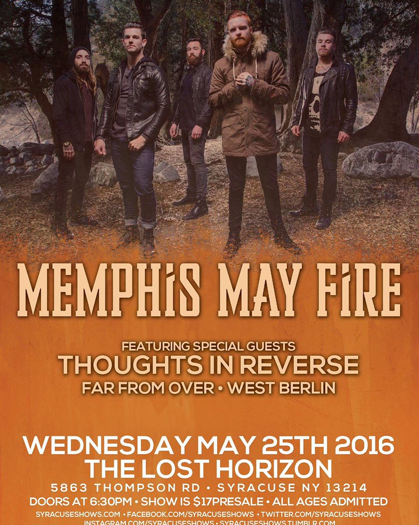 New show announced! May 25th, $17 presales, and if you're all good boys and girls, we may have some new material!