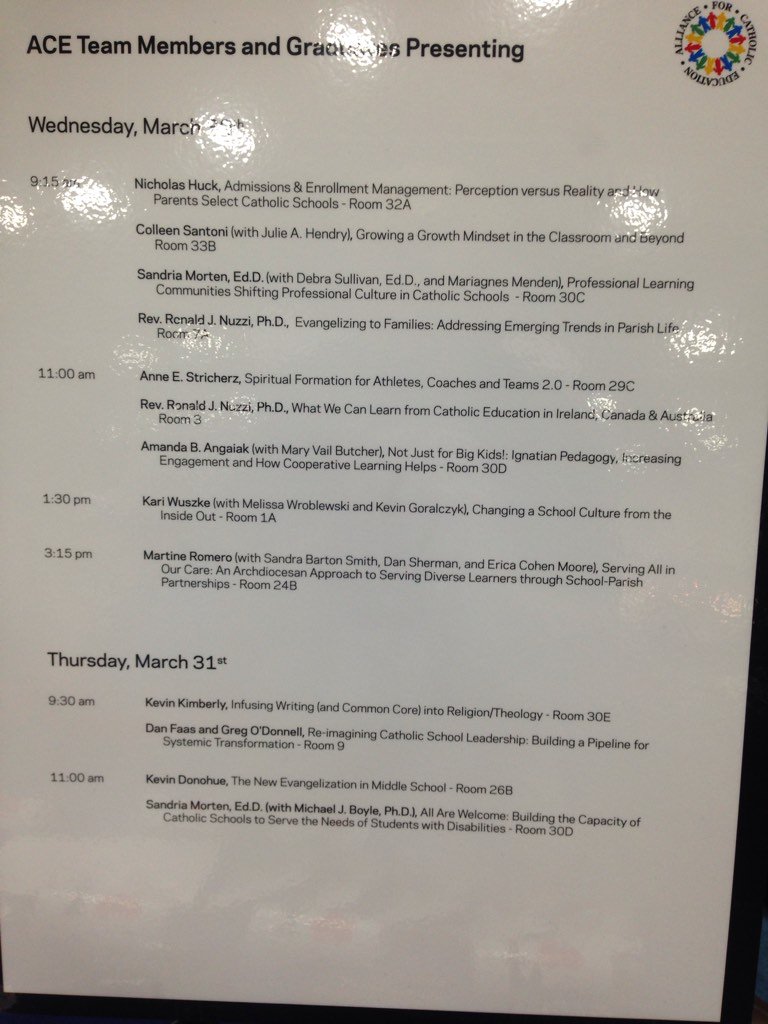 GarrettatACE's tweet photo. Hey @ACEatND and @timothytwill which of these great presentations are you going to attend @NCEATALK https://t.co/yb901Xrkc4