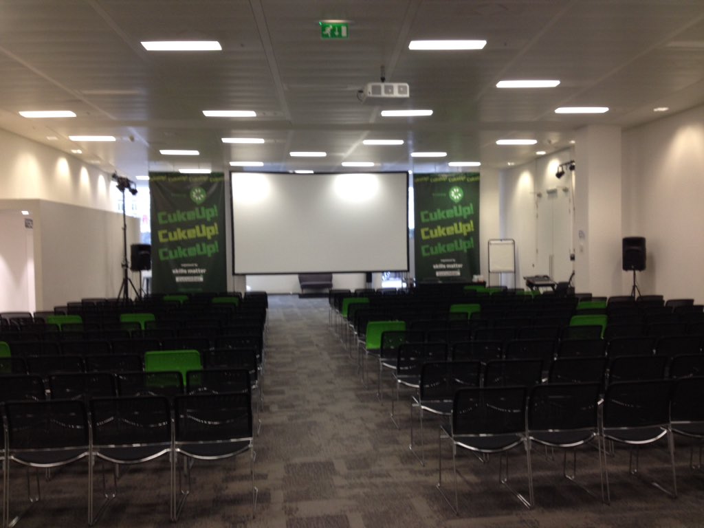 Enrico__Meloni's tweet image. #cukeup Fifty shades of #green #cucumberbdd #agile #bdd Ready to rock! @cucumberbdd @skillsmatter @wendydevolder