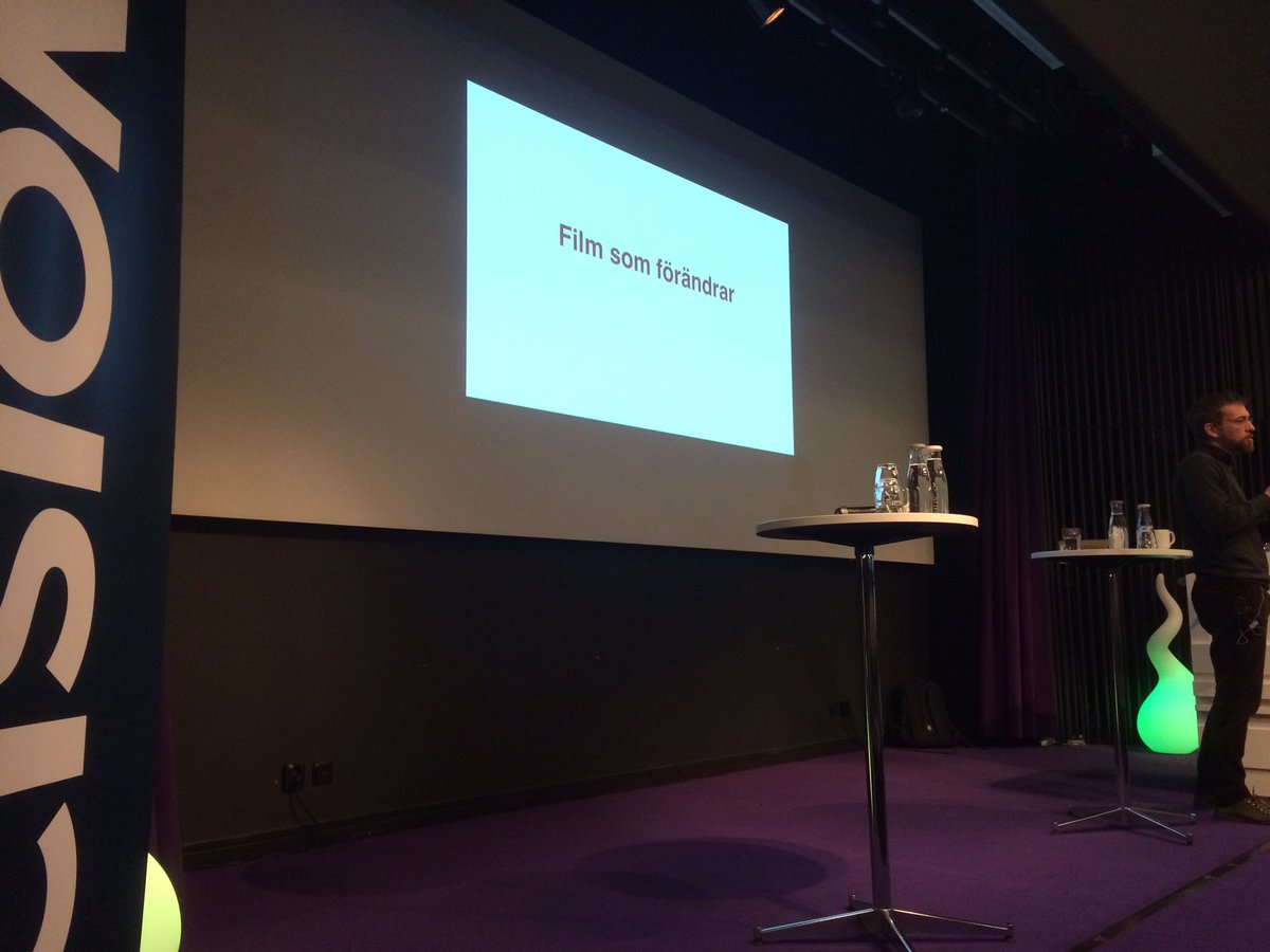 CisionSverige's tweet photo. Oscar på @filmandtell pratar film som förändrar #cisionevent https://t.co/pd046cg40L