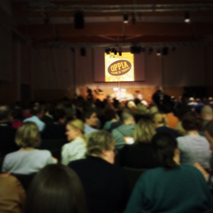 TVMAho's tweet photo. #oppiayksinjayhdessä #itk2016 https://t.co/DEidH7bCyr