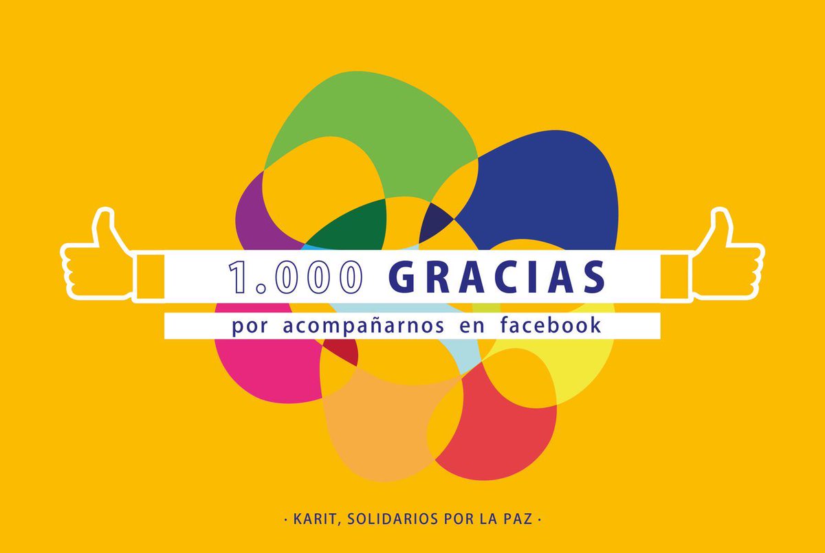 Karitsolidarios's tweet photo. Muchas gracias a todos, ya somos + de #1000 en #Facebook #HaztePochista #20añosdesolidaridad https://t.co/vvwMgoVnYx https://t.co/VQhfDjDQBK