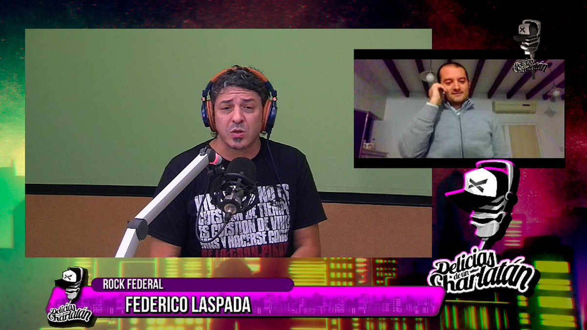 #RockFederal Ahora, hablamos con Federico Laspada, de @mrmusiconline que nos datea sobre el rock mendocino