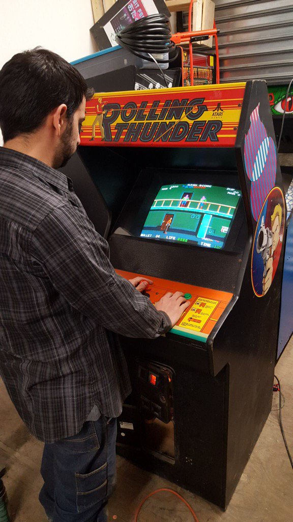 bitbarsalem's tweet image. Big things happening in the lab tonight! That Rolling Thunder has been years in the making! #arcade #namco