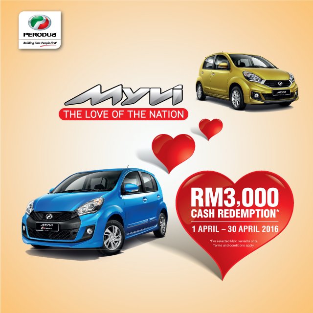 perodua's tweet photo. 1, 2, 3000! Savings come easy with your brand new Myvi. #MyviNation https://t.co/xuRD9Lnelh