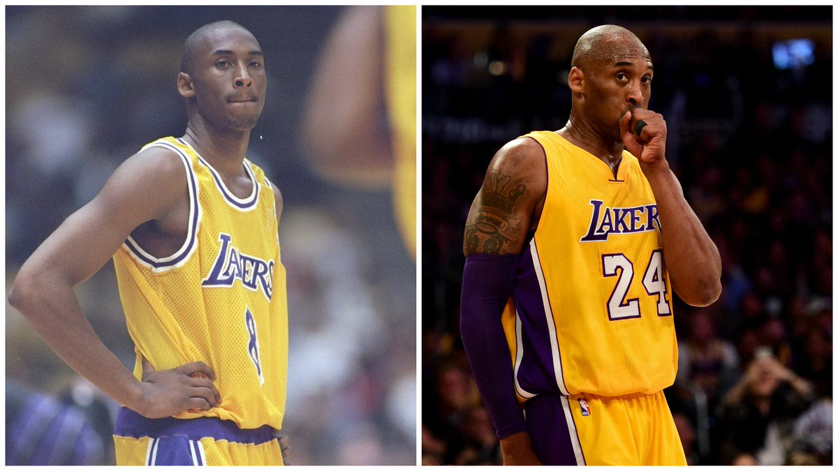 Kobe's 1st and last NBA games.